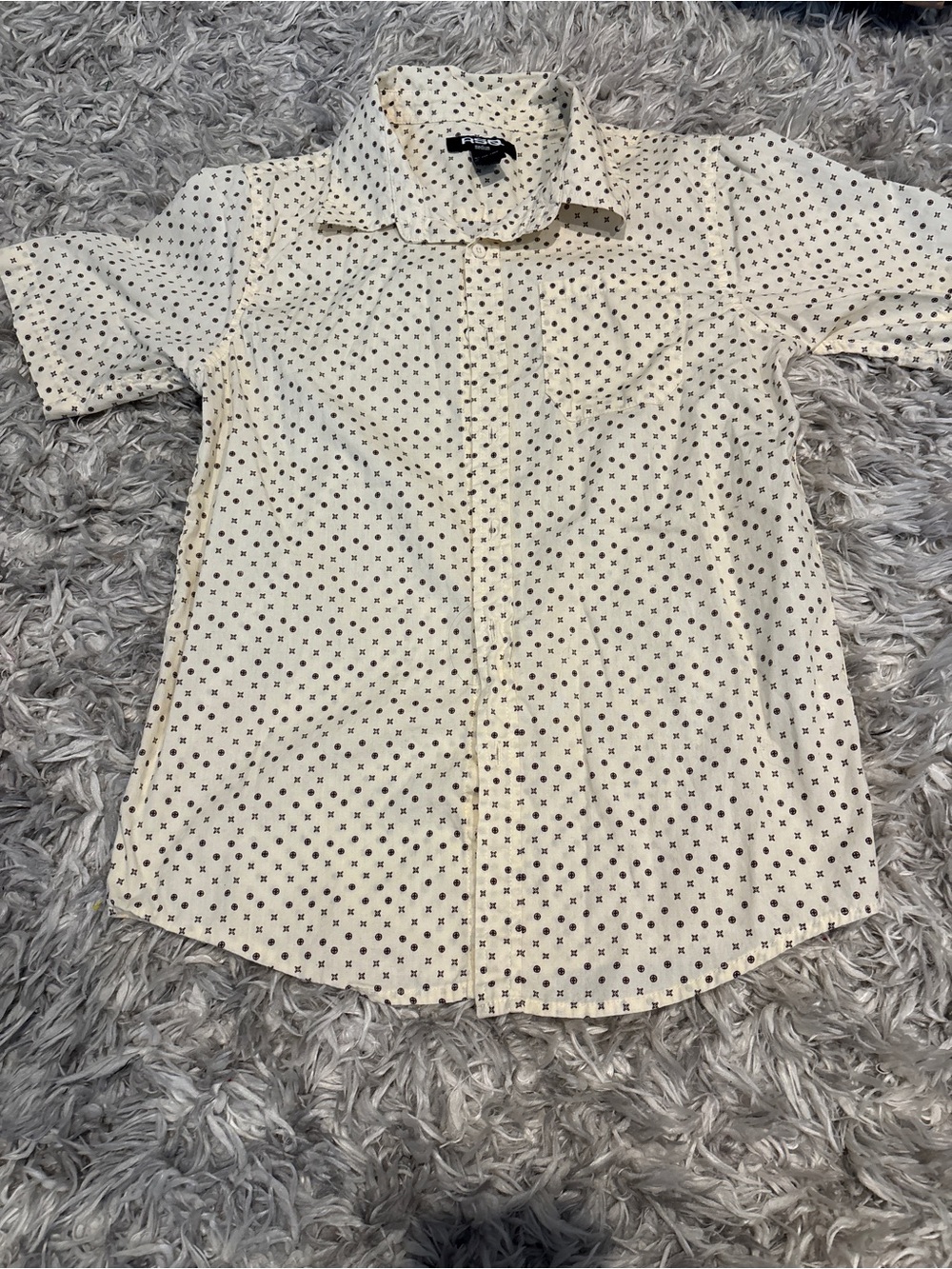 RSQ Short Sleeve Button Down Shirt Mens Size Medium